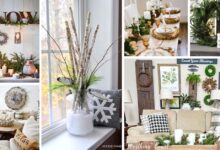 15 چیدمان شگفت انگیز خانه به سبک روستیک برای زمستان