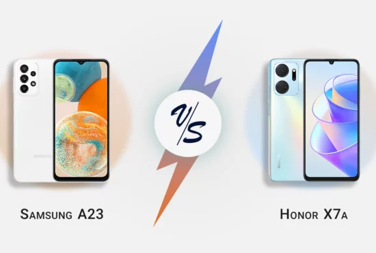 مقایسه گوشی موبایل آنر X7a با سامسونگ گلکسی A23