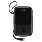 پاوربانک بیسوس 15W مدل PPQD-A01 با ظرفیت 10000 میلی آمپر ساعت