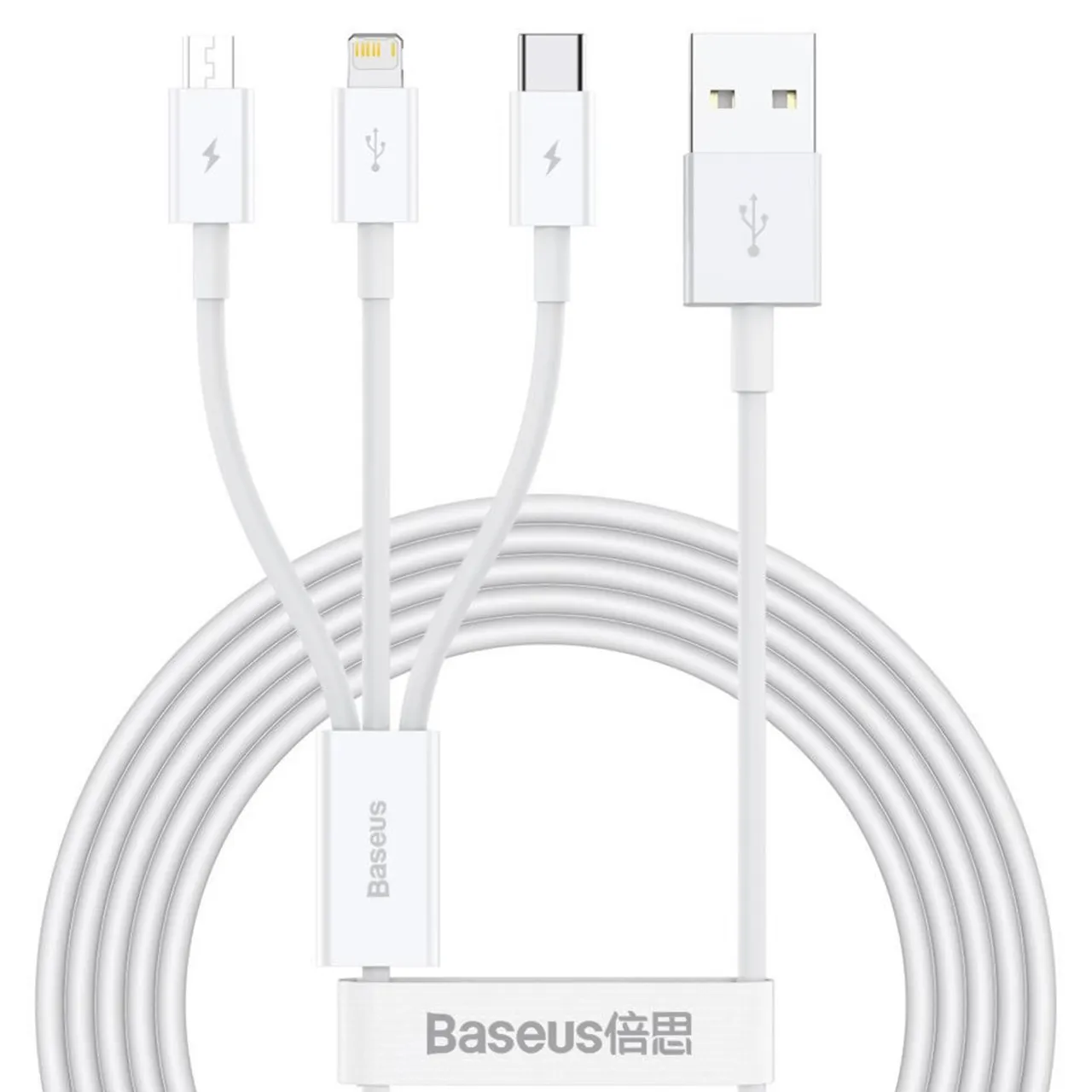 کابل شارژ سریع سه سر بیسوس مدل CAMLTYS طول 1.5 متر کابل شارژ سریع سه سر بیسوس مدل CAMLTYS طول 1.5 متر