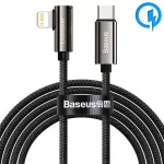 کابل تبدیل تایپ سی به لایتنینگ بیسوس مدل CATLCS طول 1 متر - توان 20 وات