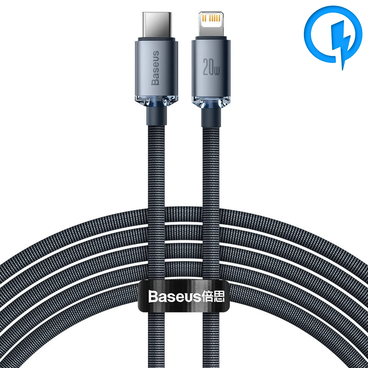 کابل تبدیل تایپ سی به لایتنینگ بیسوس مدل CAJY000301 طول 2 متر توان 20 وات کابل تبدیل تایپ سی به لایتنینگ بیسوس مدل CAJY000301 طول 2 متر توان 20 وات