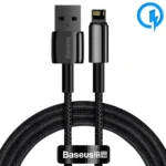 کابل تبدیل USB به لایتینیگ بیسوس مدل CALWJ طول 1 متر توان 2.4 آمپر