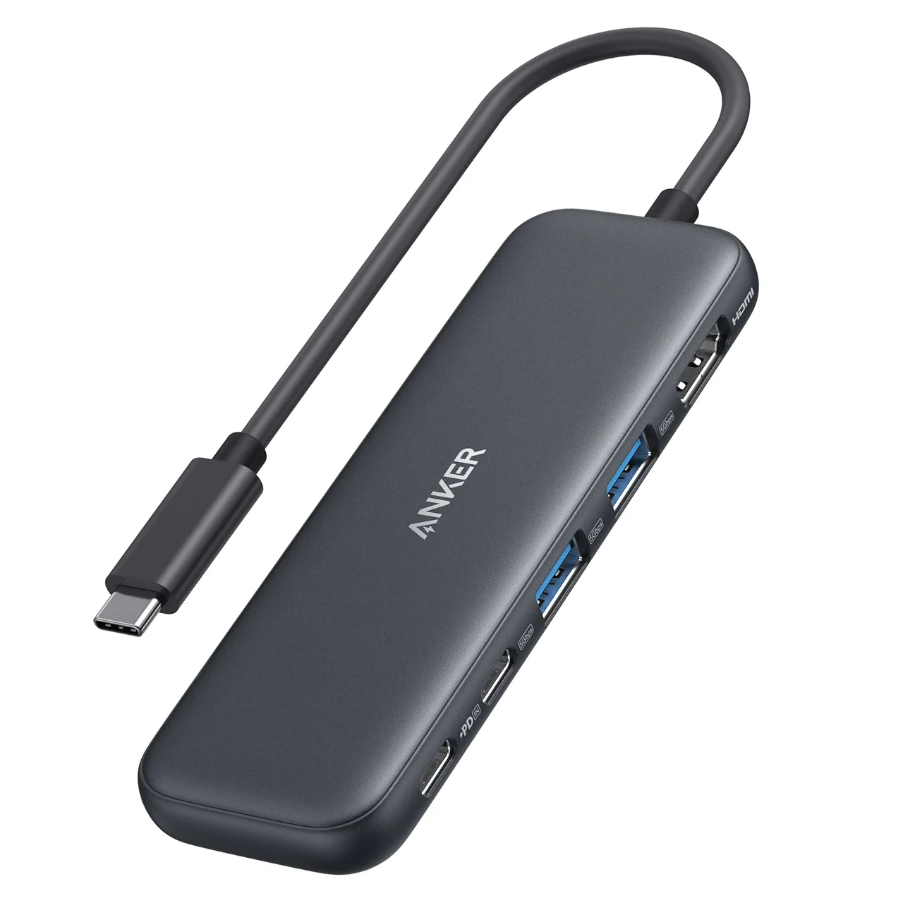 HAP-3257 هاب 5 پورت تایپ سی انکر مدل A8355