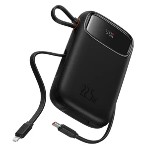 پاوربانک بیسوس مدل PPQD3-20 با ظرفیت 20000 میلی آمپر ساعت و توان 22.5 وات