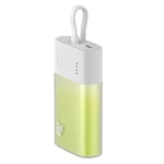 پاوربانک بیسوس مدل PPKDC05C با ظرفیت 5200 میلی آمپر ساعت با توان 20 وات و کابل تایپ سی