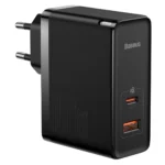 شارژر دیواری بیسوس مدل CCGAN100E5 با توان خروجی 100 وات - مشکی