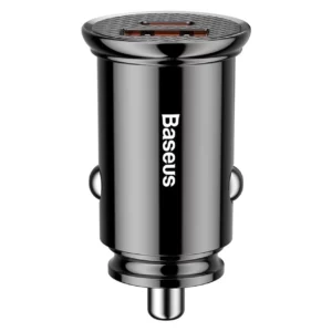 شارژر فندکی خودرو بیسوس مدل BS-C16C1 با توان خروجی 30 وات - مشکی