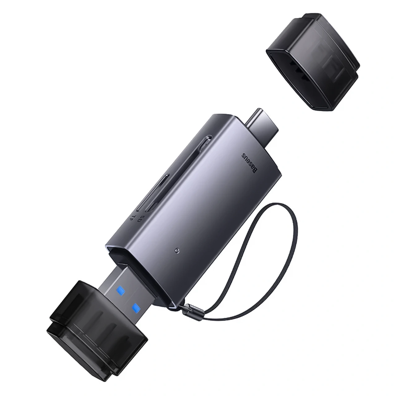 کارتخوان بیسوس سری Lite مدل BS-OH069 با قابلیت تبدیل USB و تایپ سی به کارت حافظه SD یا TF کارتخوان بیسوس سری Lite مدل BS-OH069 با قابلیت تبدیل USB و تایپ سی به کارت حافظه SD یا TF