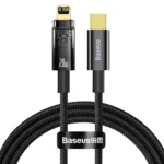 کابل تبدیل تایپ سی به لایتنینگ هوشمند بیسوس 20 وات