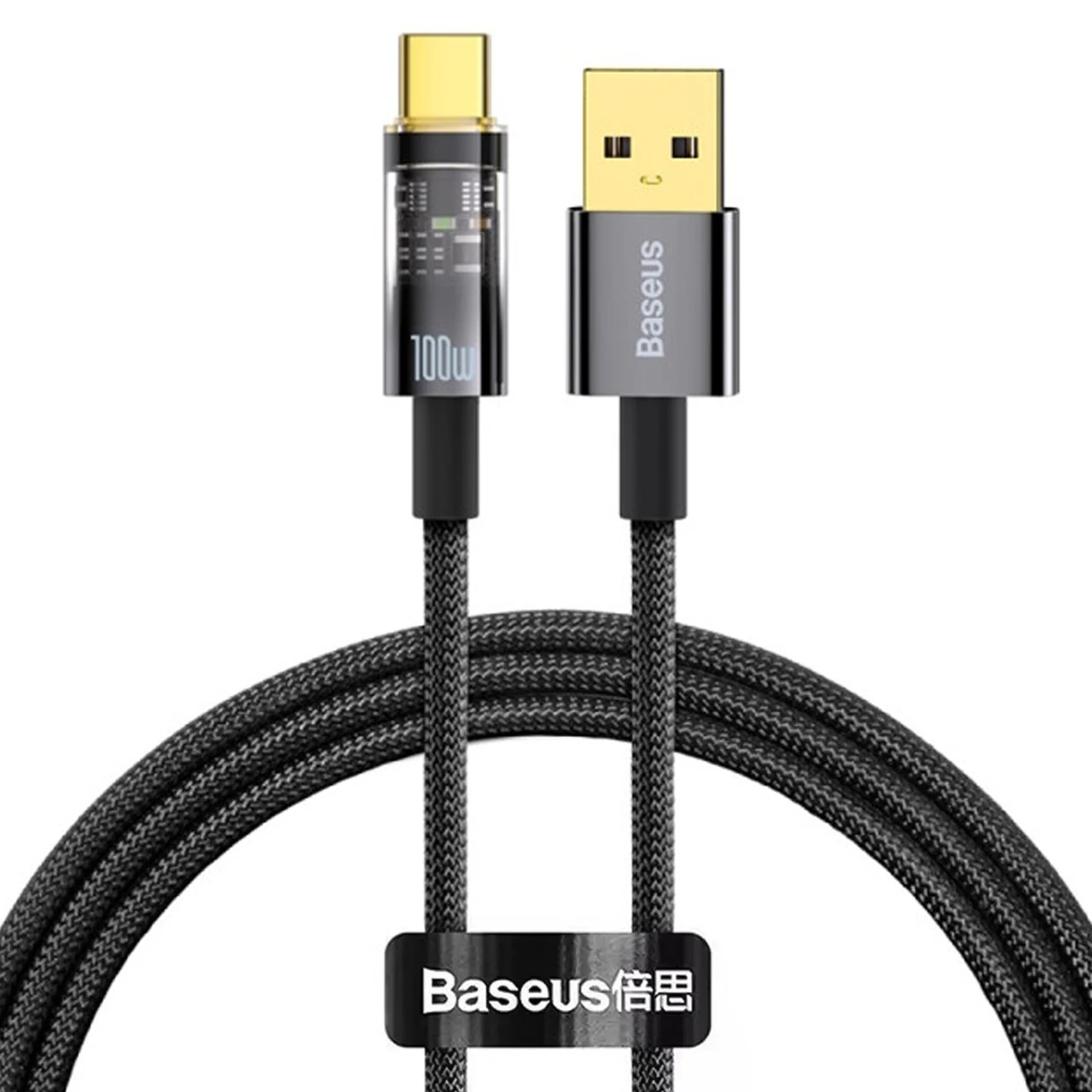 کابل تبدیل USB-A به تایپ سی هوشمند بیسوس مدل CATS000201 با توان 100 وات، قطع خودکار و طول 1 متر کابل تبدیل USB-A به تایپ سی هوشمند بیسوس مدل CATS000201 با توان 100 وات، قطع خودکار و طول 1 متر