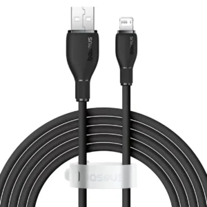 کابل تبدیل USB به لایتنینگ بیسوس مدل CB000052 با توان 12 وات و طول 1.2 متر