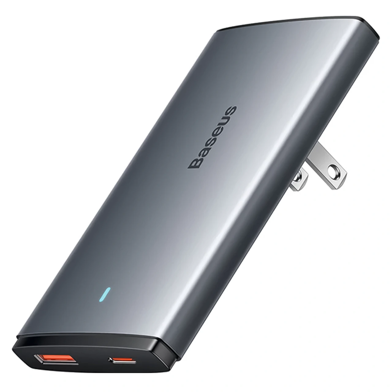 HAP-3413 شارژر دیواری بیسوس مدل CCGAN65S5-OE با توان خروجی 65 وات + درگاه USB و Type-C