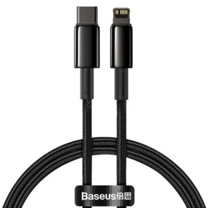 کابل تبدیل تایپ سی به لایتنینگ بیسوس مدل CATLWJ با توان 20 وات و طول 1 متر